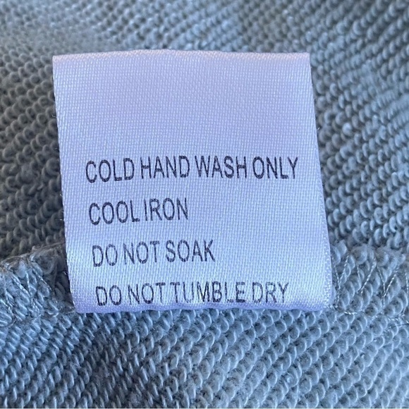 PRINCESS Polly Oversized Crewneck Graphic Long Sleeve Sweatshirt Sage Green US 2 - Picture 9 of 10